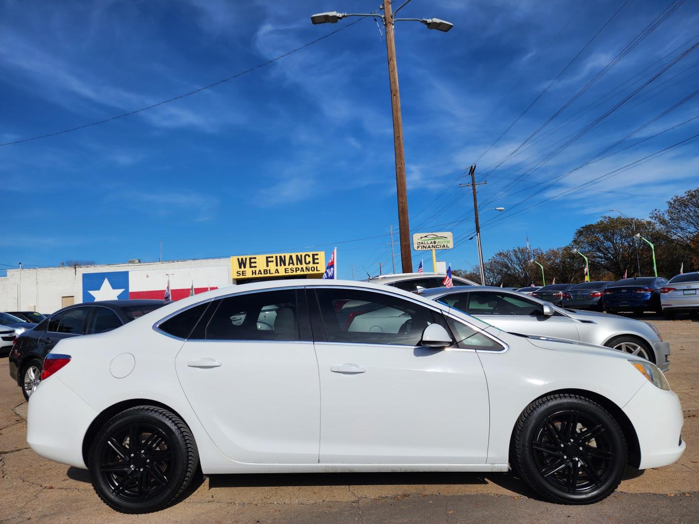 2015 WHITE Buick Verano (1G4PP5SK9F4) , AUTO transmission, located at 2660 S.Garland Avenue, Garland, TX, 75041, (469) 298-3118, 32.885551, -96.655602 - Welcome to DallasAutos4Less, one of the Premier BUY HERE PAY HERE Dealers in the North Dallas Area. We specialize in financing to people with NO CREDIT or BAD CREDIT. We need proof of income, proof of residence, and a ID. Come buy your new car from us today!! This is a very well cared for 2015 BU - Photo#2